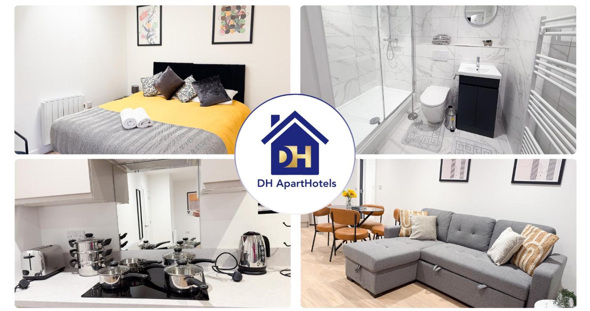 Spacious Modern 1 Bed Apartments In St Neots - Perfect For Contractors & Professionals - Free Parking - Wifi - Fully Equipped Kitchen - Smart Tv Ideal For Work Stays And Long Projects Exterior photo